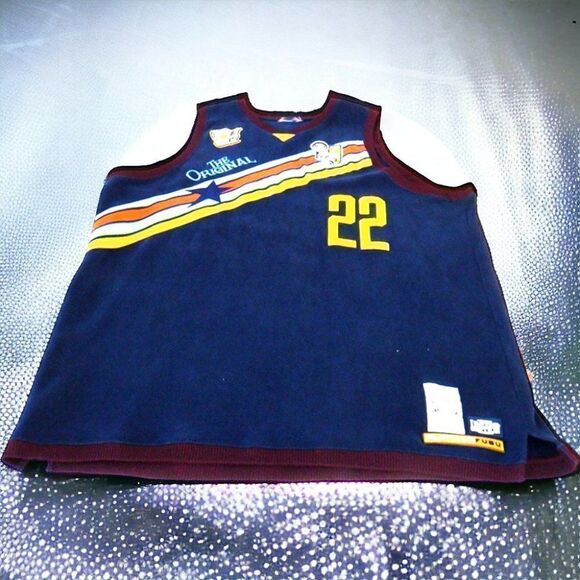 Fubu blue the Originals Harlem Globetrotters "Curly" sweater jersey - Picture 1 of 5